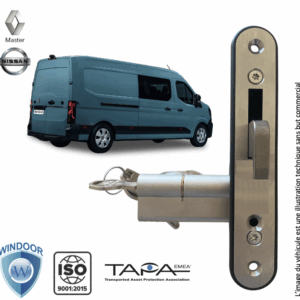 Kit de verrouillage mécanique par crochet (2 points) pour Renault MASTER / NISSAN Interstar (depuis 2025)