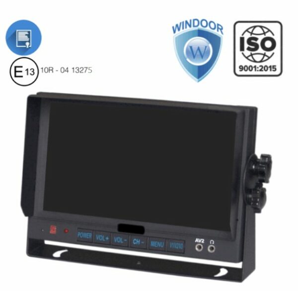 Moniteur couleur 7″ à 4 entrées vidéo • C-CVM-C71